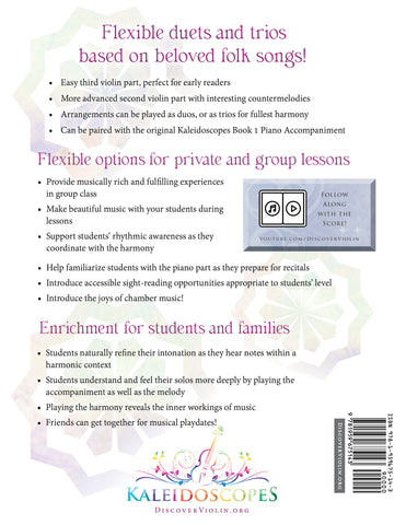 Kaleidoscopes Book 1 Duets & Trios for Violin
